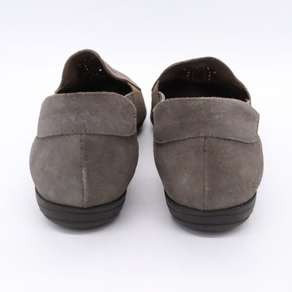 Sesto Meucci Womens Sz 10 Gray Taupe Slip On Suede Shoes Beale Made in Italy - Picture 3 of 11